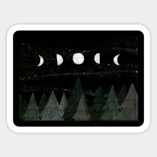 Moon phases Sticker